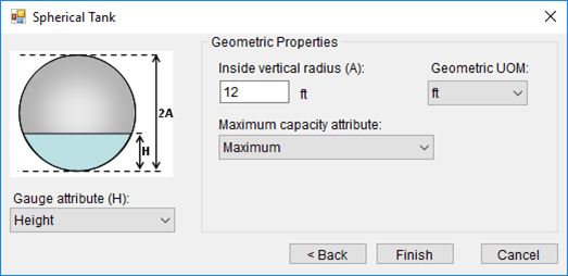 Figure 600: Spherical Tank window
