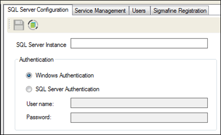 Figure 1134: SQL Server Configuration Tab