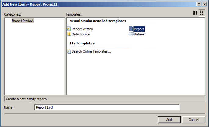 Figure 1174: Add New Item window