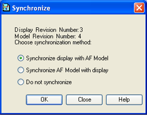 Figure 153: Synchronize window