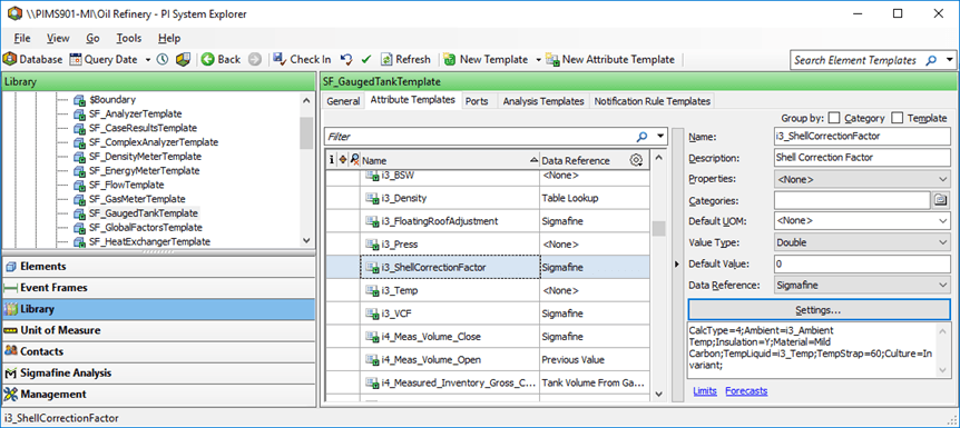 Figure 562: System Explorer - Tank Shell Correction Calculation Configuration
