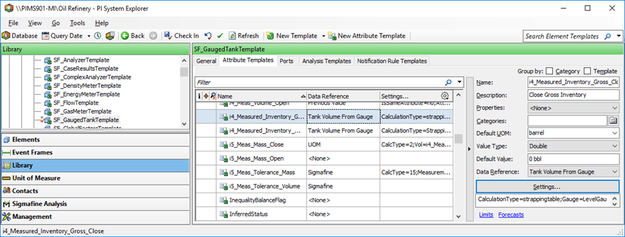 Figure 596: System Explorer - Tank Volume From Gauge Using a Strapping Table Calculation Configuration