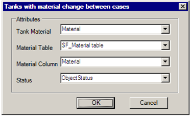 Figure 375: Tanks with change of material between cases - Attributes window