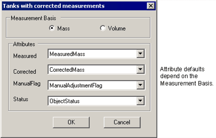 Figure 384: Tanks with corrected measurements - Attributes window