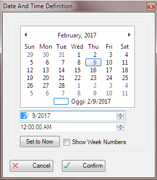 Figure 1599: Date and Time Definition window