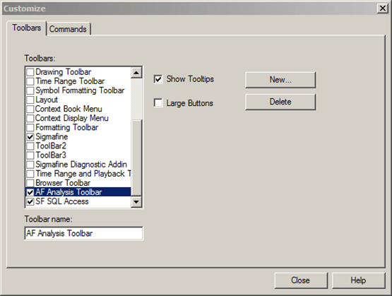 Figure 745: Toolbars - Customize window