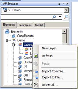 Figure 777: Layers Right-Click Menu Options