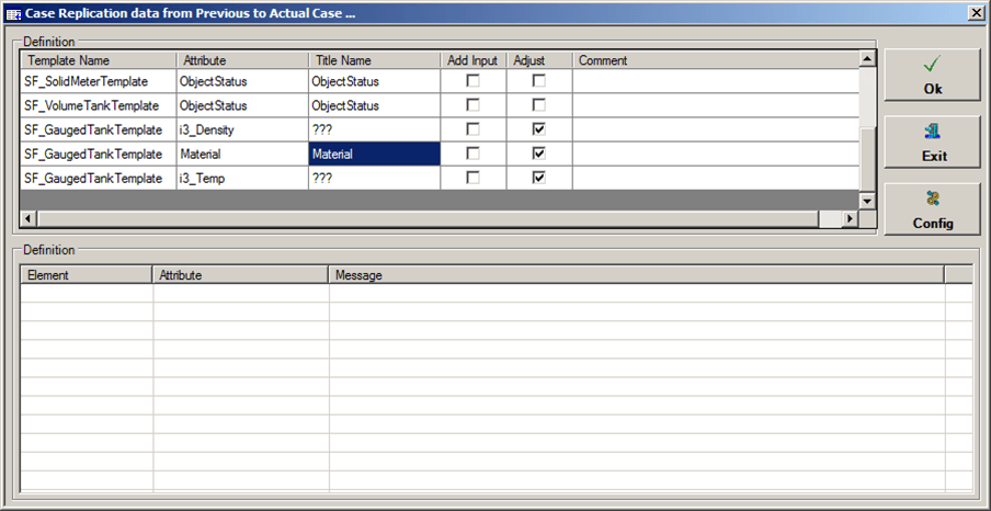 Figure 1081: Case Replication data from Previous to Actual Case window