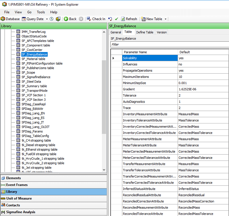 Figure 355: System Explorer - select SF_EnergyBalance table