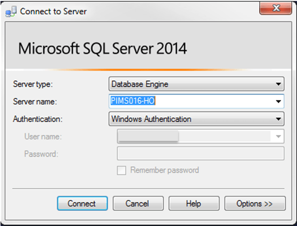 Figure 1161: Example of the Connect to Server window