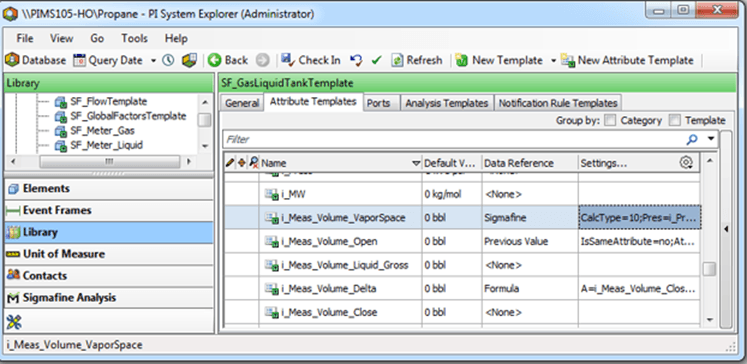 Figure 537: System Explorer - Vapor Space Volume Calculation Configuration