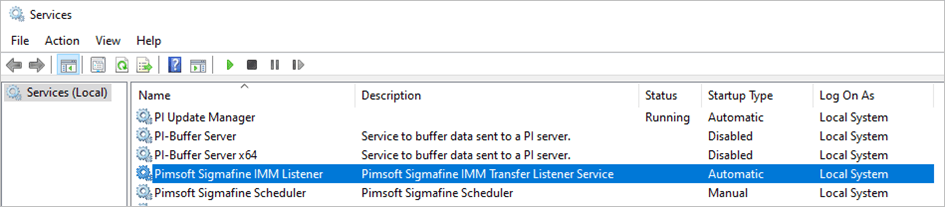 Figure 1723: Windows Services window