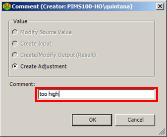 Figure 880: Comment window