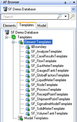 Figure 102: AF Browser - Element Templates